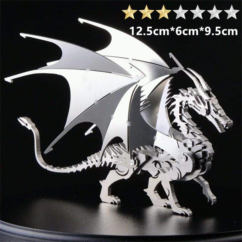 GiftsBite Store Charizard 3D Metal Animal Styling Steel Puzzle Models Kits 3256803319525350-Charizard