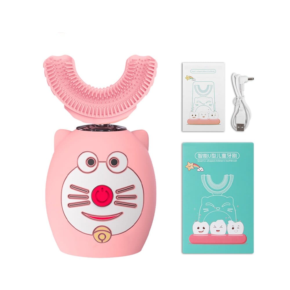 GiftsBite Store E 1-7 Years Old Smart Sonic Silicone Electric Toothbrush for Kids 1005003206541417-CN-E 1-7 Years Old