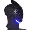 GiftsBite Store Cyberpunk Hellboy Black Samurai Cosplay Helmet With Led 3256804094619950-LED Mask