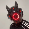 GiftsBite Store Cyberpunk Luminous LED Samurai Cosplay Mask