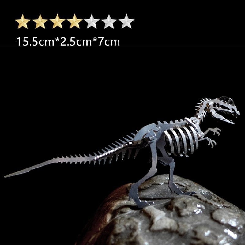 GiftsBite Store Dilophosaurus 3D Metal Animal Styling Steel Puzzle Models Kits 3256803319525350-Dilophosaurus