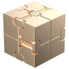 GiftsBite Store Golden Creative Magic Infinite Cube Puzzle Fidget Toy 3256802779031044-Aluminum Golden