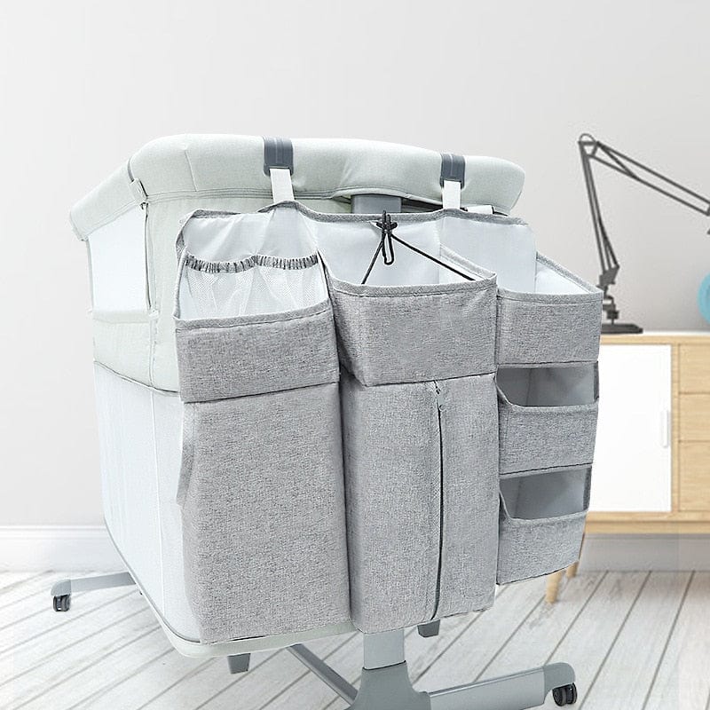 GiftsBite Store Grey BabyCrib - Hanging Foldable Diaper Storage Bag Organizer 1005004036003928-Grey