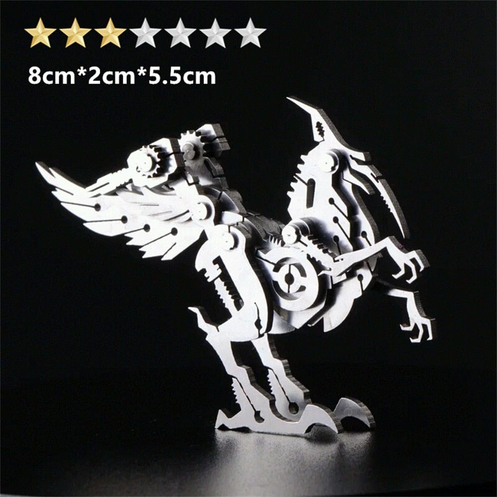 GiftsBite Store Mythical Creature 3 3D Metal Animal Styling Steel Puzzle Models Kits 3256803319525350-HS-006