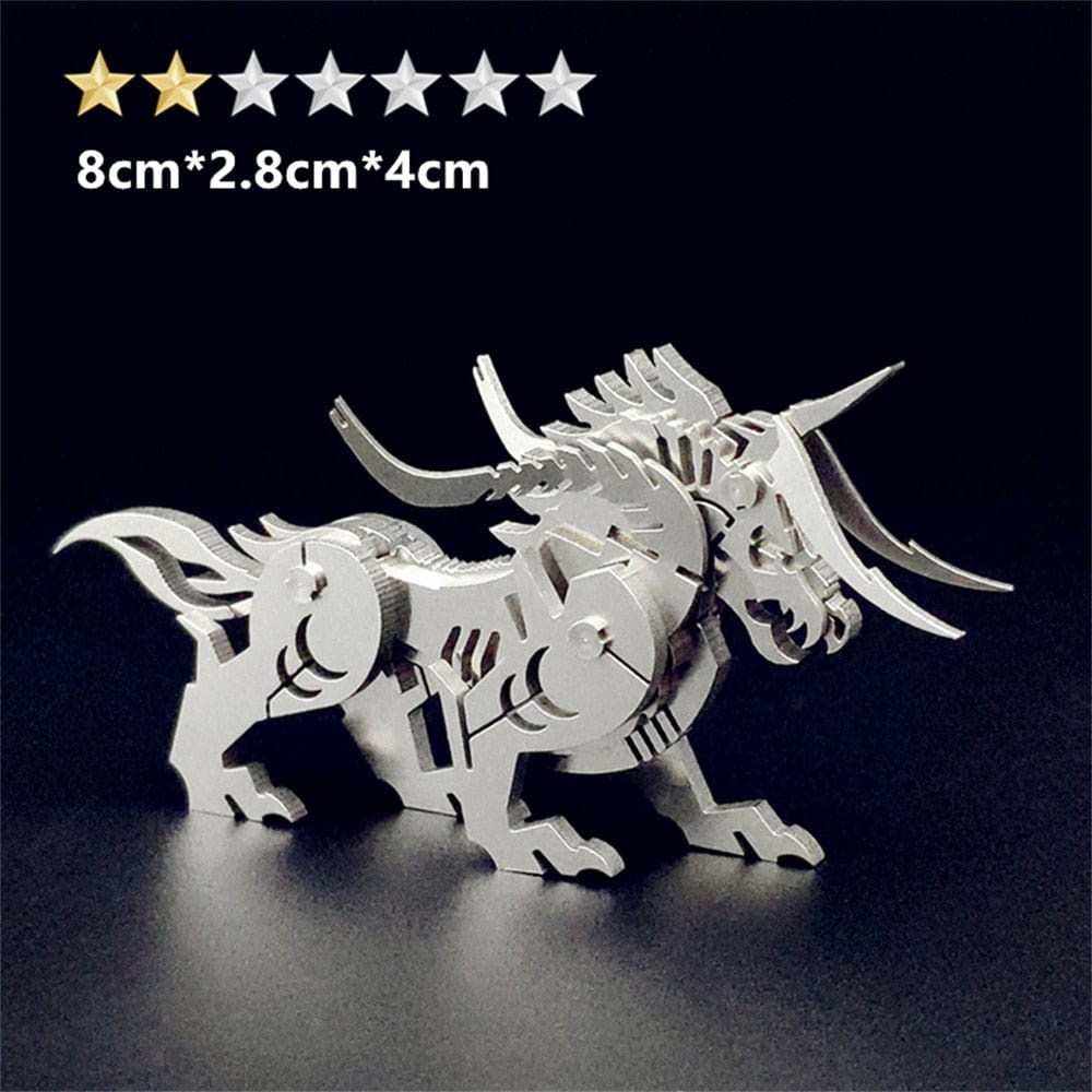 GiftsBite Store Mythical Creature 7 3D Metal Animal Styling Steel Puzzle Models Kits 3256803319525350-HS-010