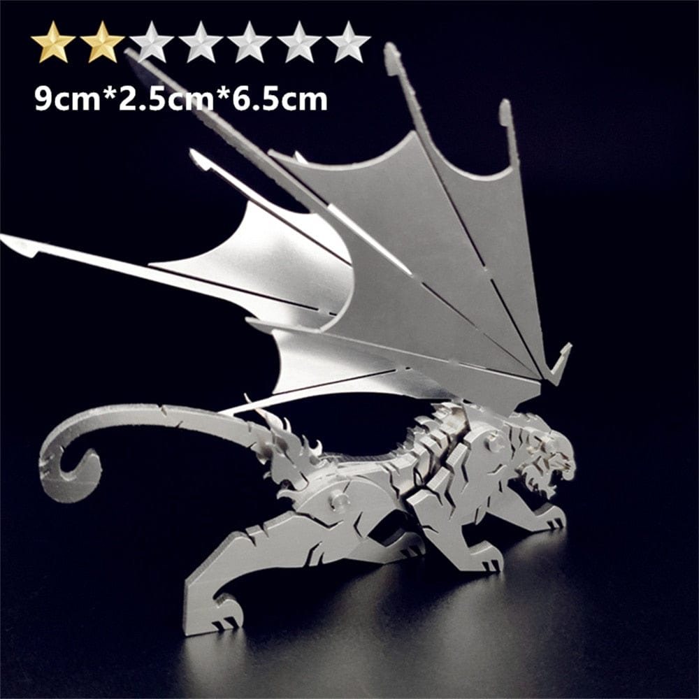 GiftsBite Store Mythical Creature 8 3D Metal Animal Styling Steel Puzzle Models Kits 3256803319525350-HS-014
