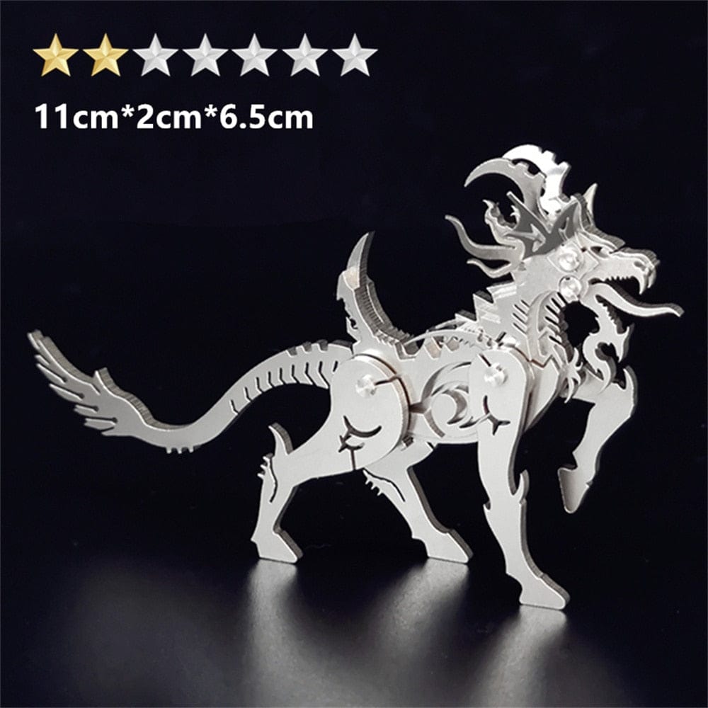 GiftsBite Store Mythical Creature 1 3D Metal Animal Styling Steel Puzzle Models Kits 3256803319525350-HS-015
