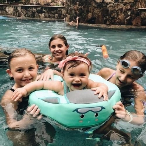 GiftsBite Store Infant & Toddler Safety Pool Smart Swim Non-Inflatable Trainer With Sunshade