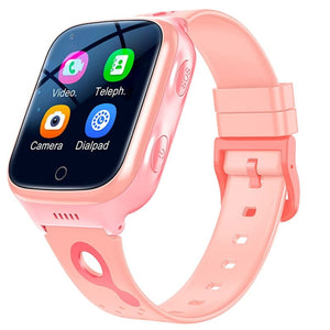 GiftsBite Store K9 Girly Pink 4G Kids Camera SOS GPS WIFI Waterproof Smart Watch 3256803626434328-K9 Girly Pink-European Version