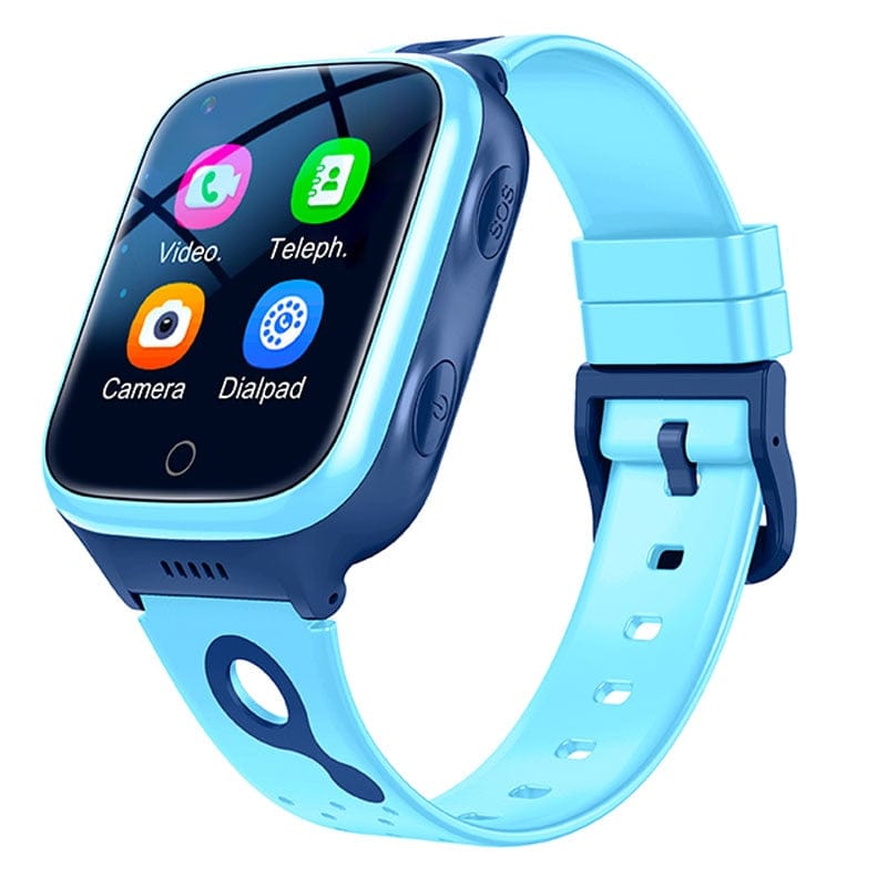 GiftsBite Store K9 Ocean Blue 4G Kids Camera SOS GPS WIFI Waterproof Smart Watch 3256803626434328-K9 Ocean Blue-European Version