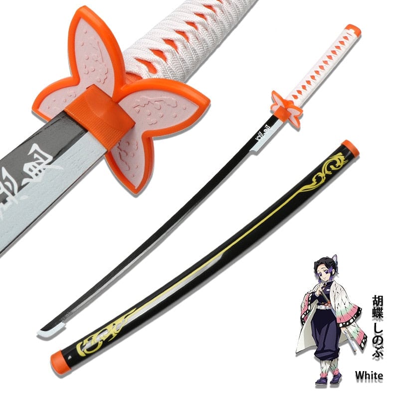 GiftsBite Store Kochou Shinobu Black Self-assembly Demon Slayer Sword Anime Cosplay Katana 3256803519861642-United States-Kochou Shinobu Black