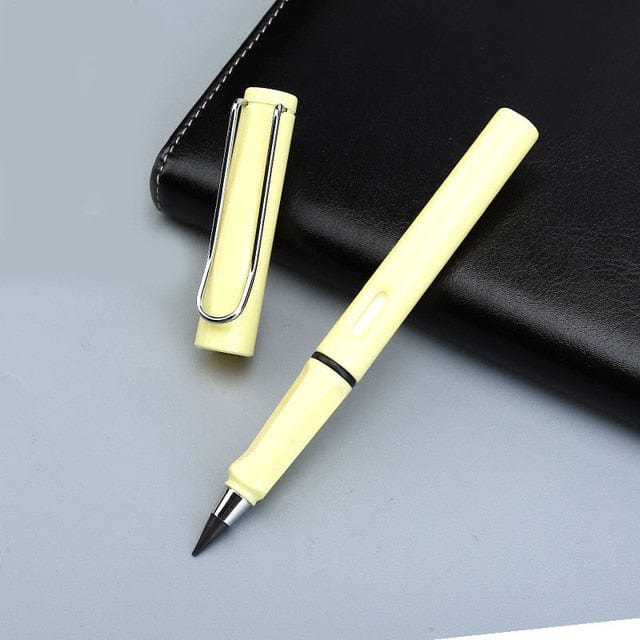 GiftsBite Store Light yellow Unlimited No-Ink Colorful Eternal Magic Writing Pen 1005004666278475-Light yellow