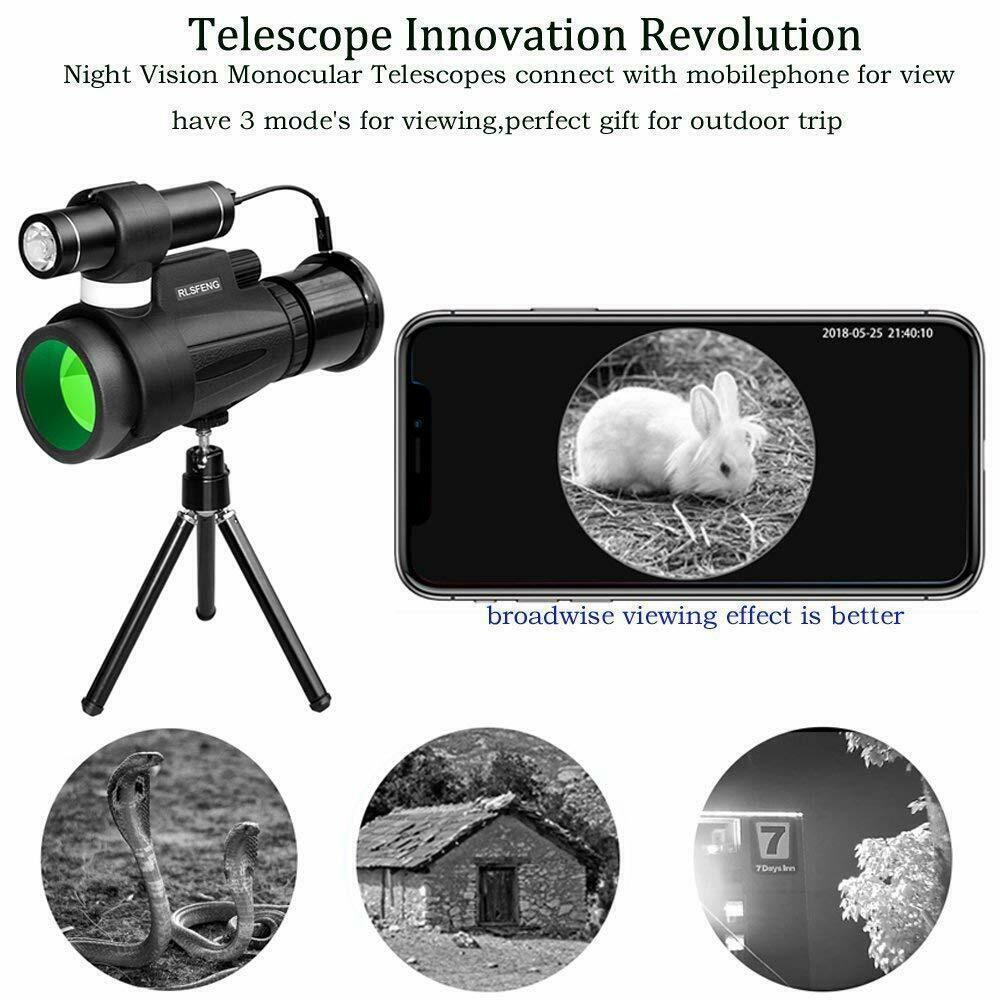 GiftsBite Store Mini 12x50 Night Vision Wifi IR Monocular Device 2255800744030561