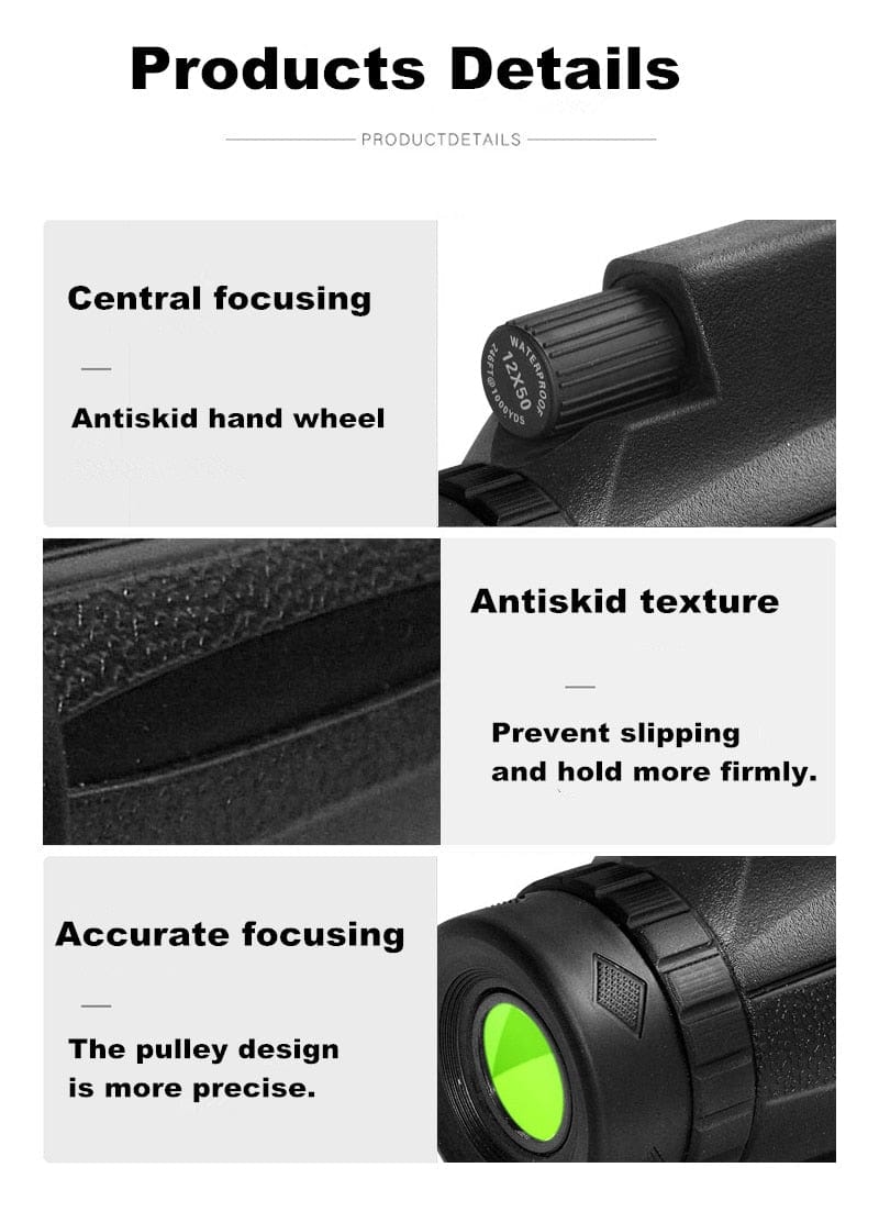 GiftsBite Store Mini 12x50 Night Vision Wifi IR Monocular Device 2255800744030561