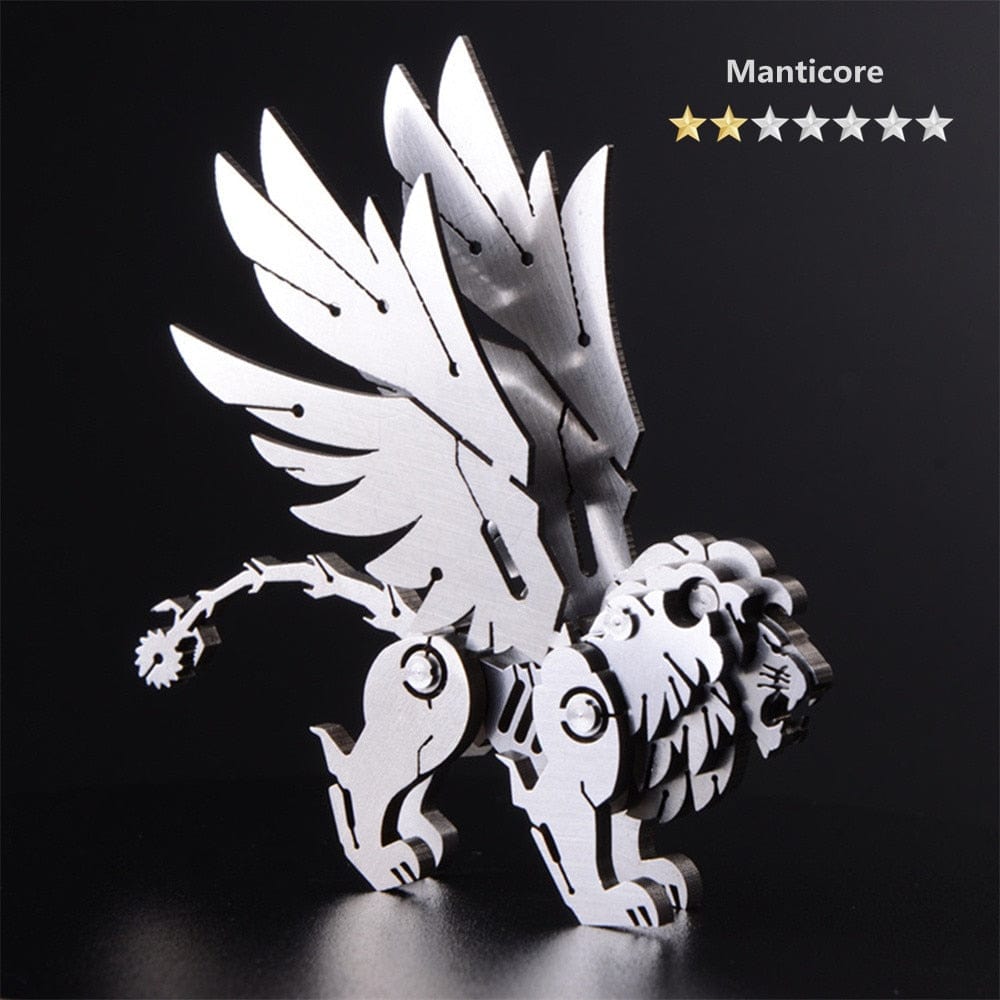 GiftsBite Store Mythical Creature 5 3D Metal Animal Styling Steel Puzzle Models Kits 3256803319525350-HS-012