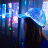 GiftsBite Store Neon 7 Color Flashing LED Fiber Optic Night Glowing Baseball Cap