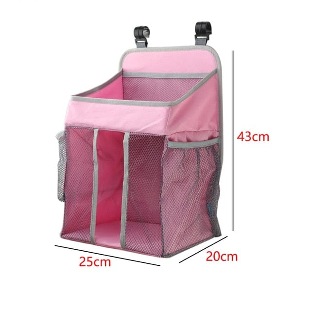GiftsBite Store Pink 25x20x43cm BabyCrib - Hanging Foldable Diaper Storage Bag Organizer 1005004036003928-Pink 25x20x43cm