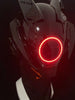 GiftsBite Store Red Cyberpunk Luminous LED Samurai Cosplay Mask 3256803937134039-B
