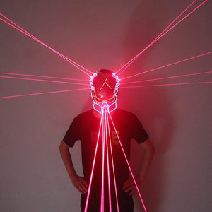 GiftsBite Store Red Laser Flashing Alien Cosplay Helmet 2255801168168690-One size-China