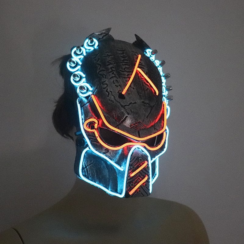 GiftsBite Store Red Laser Flashing Alien Cosplay Helmet 2255801168168690-One size-China