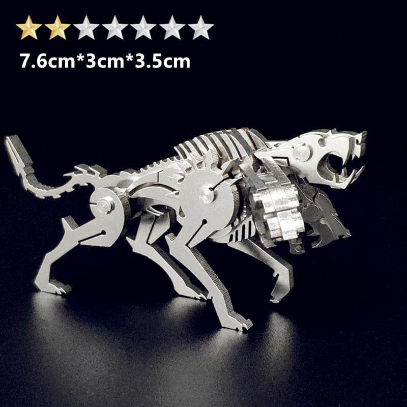 GiftsBite Store Sabertooth 3D Metal Animal Styling Steel Puzzle Models Kits 3256803319525350-HS-007