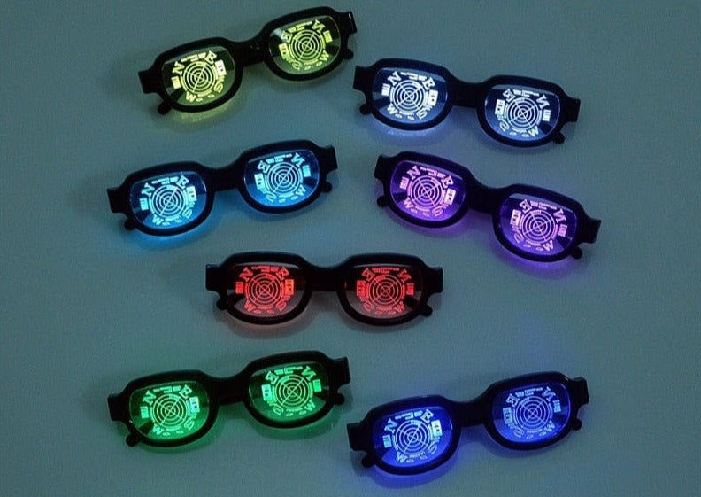 GiftsBite Store LED Luminous Electronic Light Up Sunglasses