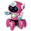 GiftsBite Store Six Claw Rose red Electric Dancing Robot for Kids 3256801833276960-Six Claw Rose red