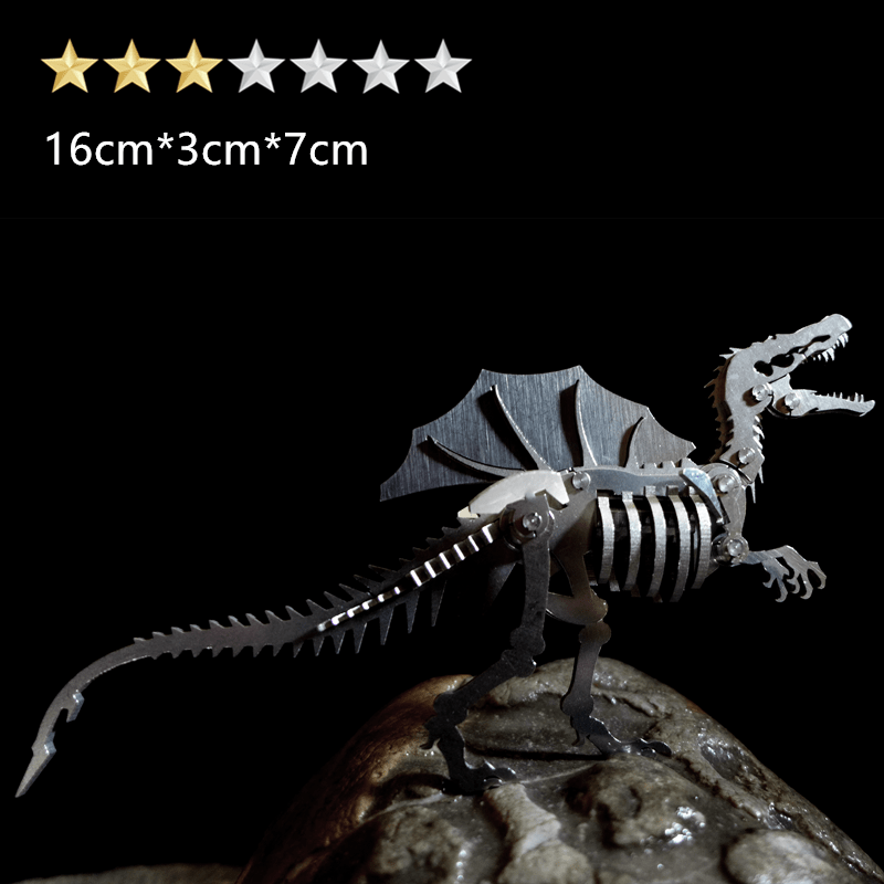 GiftsBite Store Spinosaurus 3D Metal Animal Styling Steel Puzzle Models Kits 3256803319525350-Spinosaurus