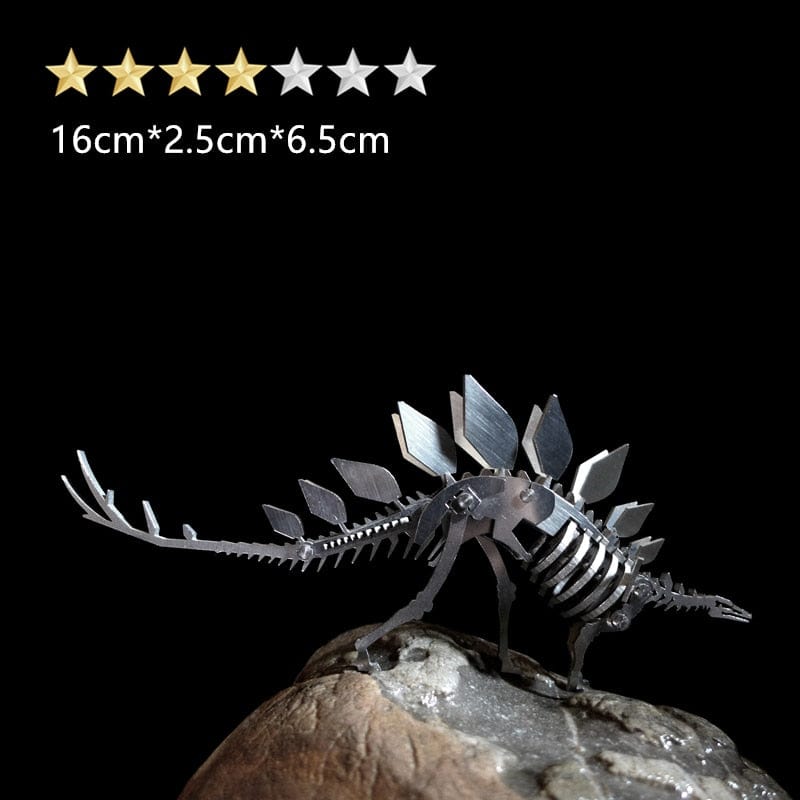 GiftsBite Store Stegosaurus 3D Metal Animal Styling Steel Puzzle Models Kits 3256803319525350-Stegosaurus