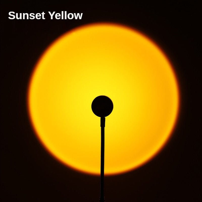 GiftsBite Store sunset yellow 185mm Mini Sunset Projection Bedroom Night Light 3256804008276834-sunset yellow 185mm