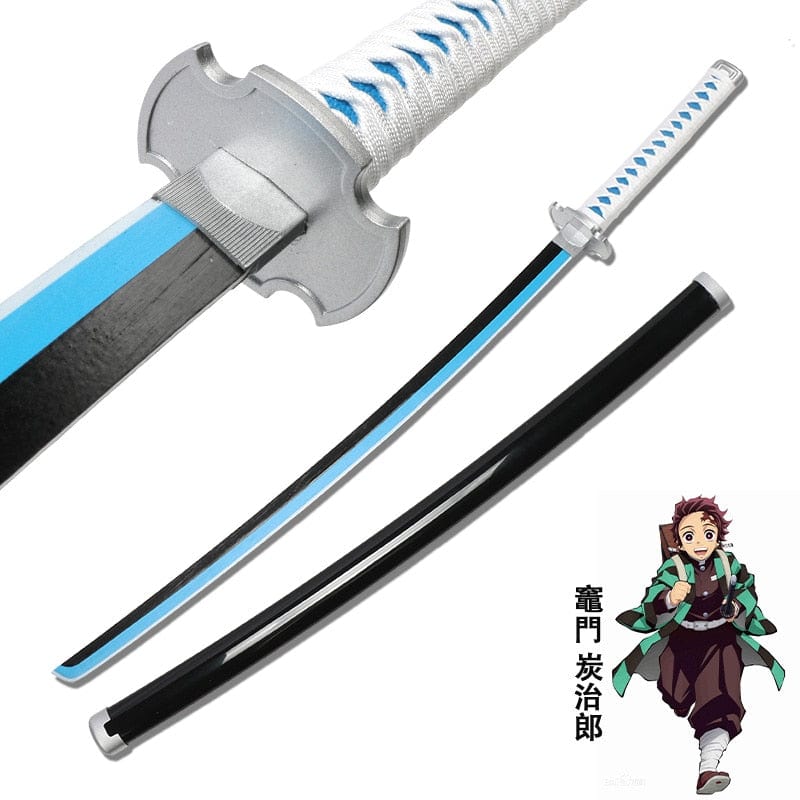 GiftsBite Store Tanjirou Blue Self-assembly Demon Slayer Sword Anime Cosplay Katana 3256803519861642-United States-Tanjirou Blue