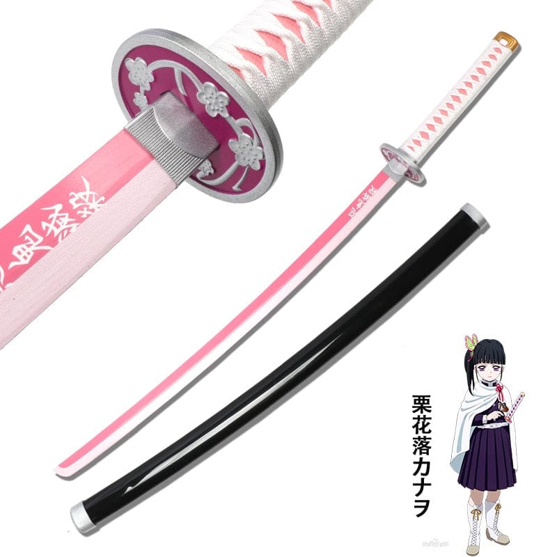 GiftsBite Store Tsuyuri Kanao Self-assembly Demon Slayer Sword Anime Cosplay Katana 3256803519861642-United States-Tsuyuri Kanao