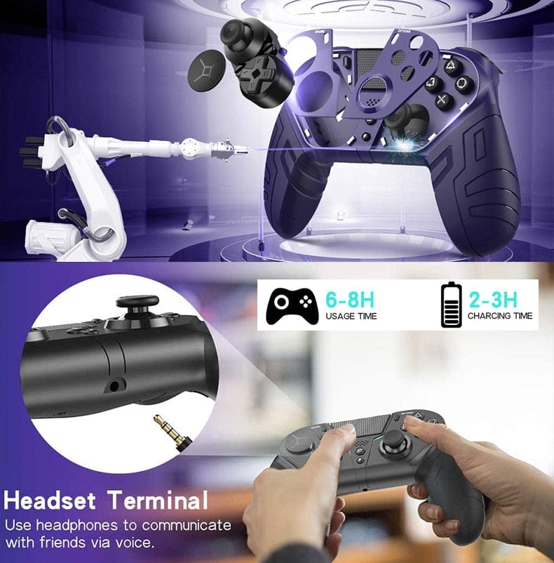 GiftsBite Store Wireless Turbo Elite Dualshock Gamepad Controller For PS4