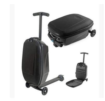 HomeBound Essentials Scooter Suitcase - Rolling Luggage With Skateboard