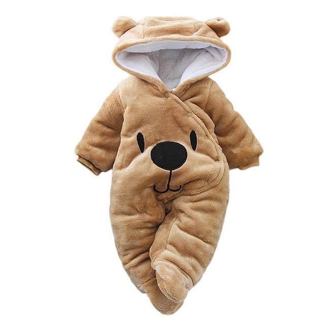 GiftsBite Brown / 3 Months Newborn Bear Romper 28615622-brown-3m