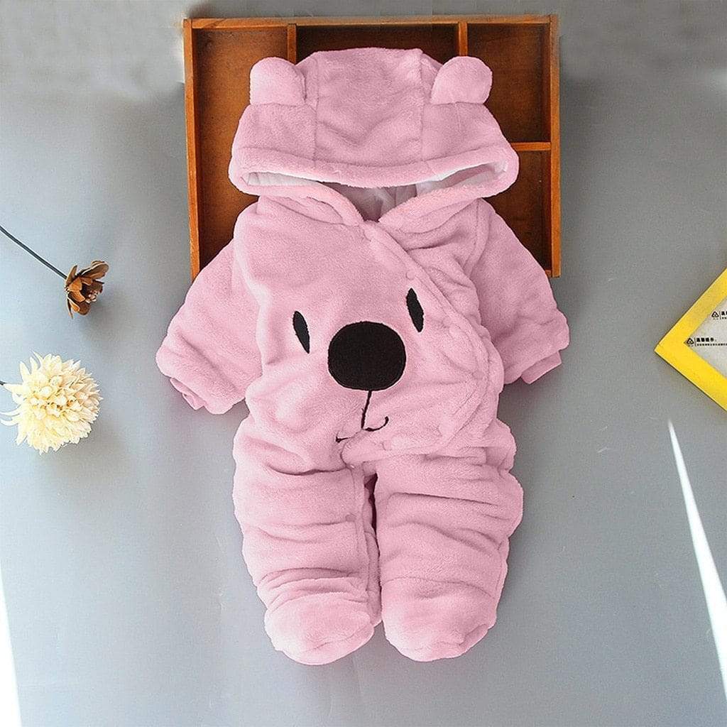 GiftsBite Pink / 3 Months Newborn Bear Romper 28615622-pink-3m