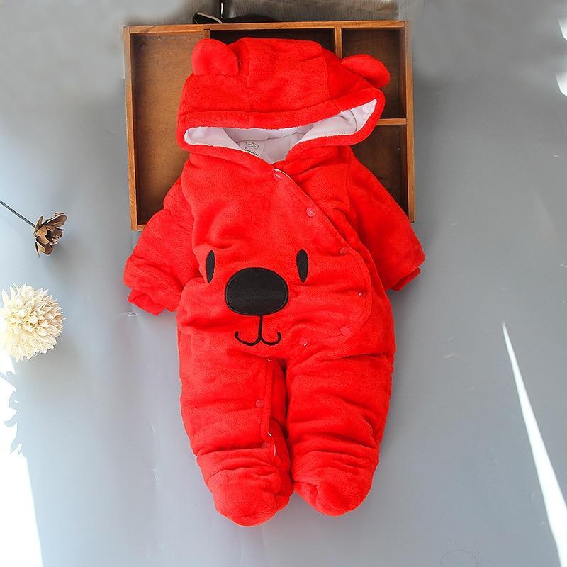 GiftsBite Red / 3 Months Newborn Bear Romper 28615622-red-3m