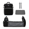 INFATUAT- Gift Store Black Baby Diaper & Lounger Backpack 39042979-black-united-states
