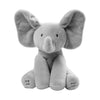 INFATUAT- Gift Store Smart Grey Baby Peek A Boo Animated Singing Elephant Flappy Plush Toy 28984133-grey-elephant