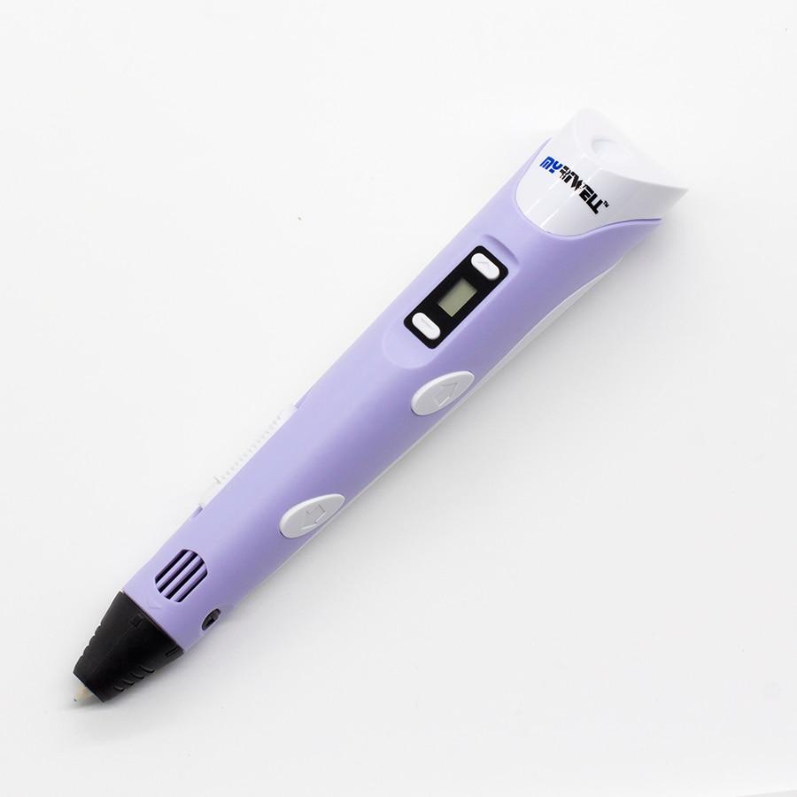 INFATUAT- Gift Store Purple 3D OLED Display Printing Pen For Kids 6051432-purple-us-china