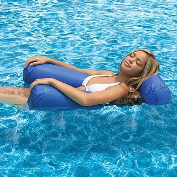 INFATUAT- Gift Store Swimming Floating Bed And Lounge Chair (Adjustable + Collapsable Chair/Bed)