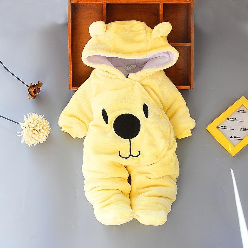 GiftsBite Yellow / 3 Months Newborn Bear Romper 28615622-yellow-3m