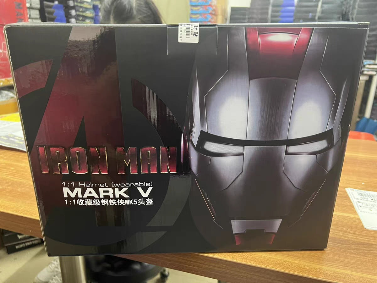 Iron Man MK5 Voice-Controlled Cosplay Helmet