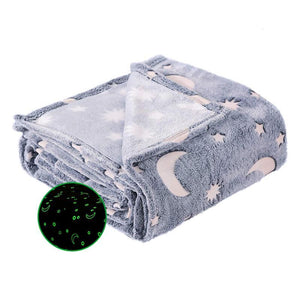 Products Pro 59" x 79" Galaxy Blanky - Magic Glow In The Dark Blanket 41595397-gray-150-x-200cm