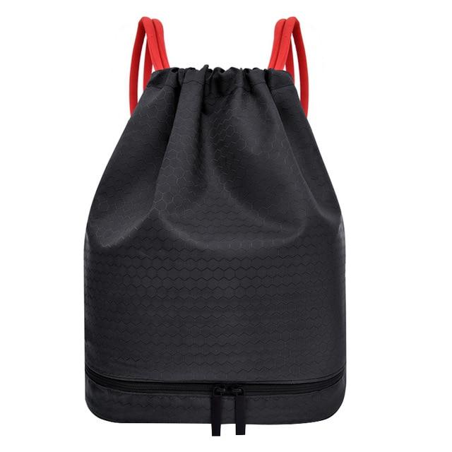 Products Pro Black Red SportyBag - Wet and Dry Drawstring Sports Backpack 40086369-black-red