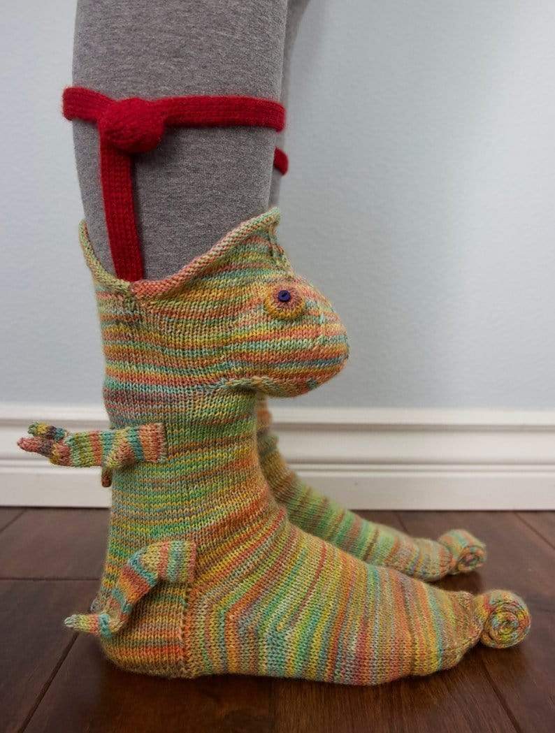 Products Pro Chameleon CuteSocks - Creative Knitted Cute Animal Warm Socks 48532708-chameleon-china