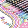 Products Pro DoubleLiner - 12 Colors Metallic Outline Markers Set 41329909-12colors