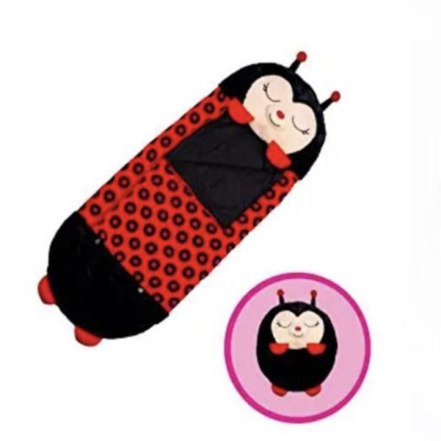 Products Pro Ladybug / 51"X20" Campnap - 2 In 1 Kids Convertible Plush Pillow Sleeping Bag 46457474-black-130x50cm