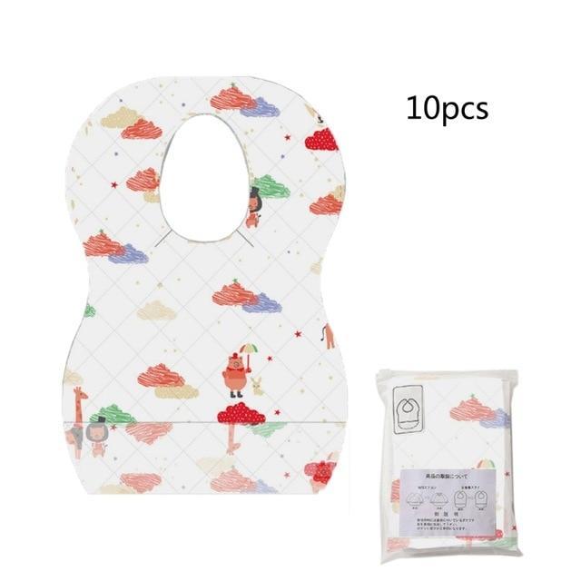 Products Pro Clouds BibToGo - Spill Proof Disposable Baby Bibs (10pcs Pack) 41500659-10-piece-7
