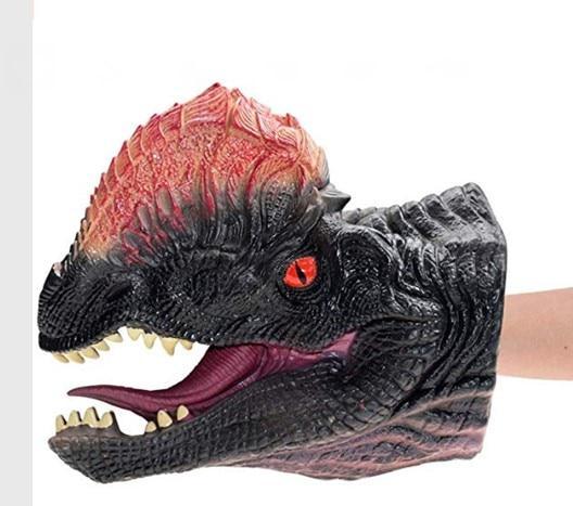 Products Pro Crowned Dragon Handosaur - Realistic Rubber Dinosaur Hand Puppet 33790498-doublecrowned-dragon